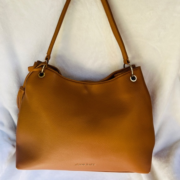 Jenny Fairy Poland Brown Camel Vegan Leather Large Tote Bag RD2032 - Picture 6 of 14